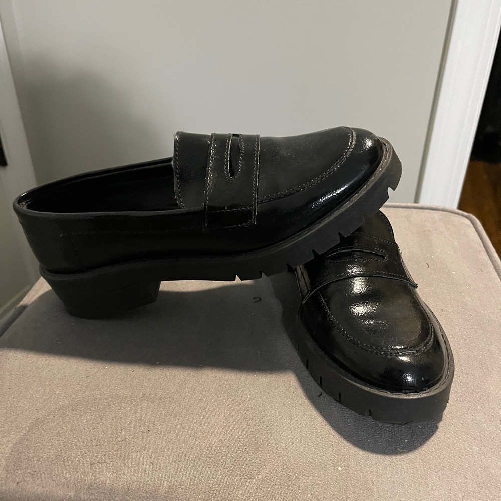 Black loafers